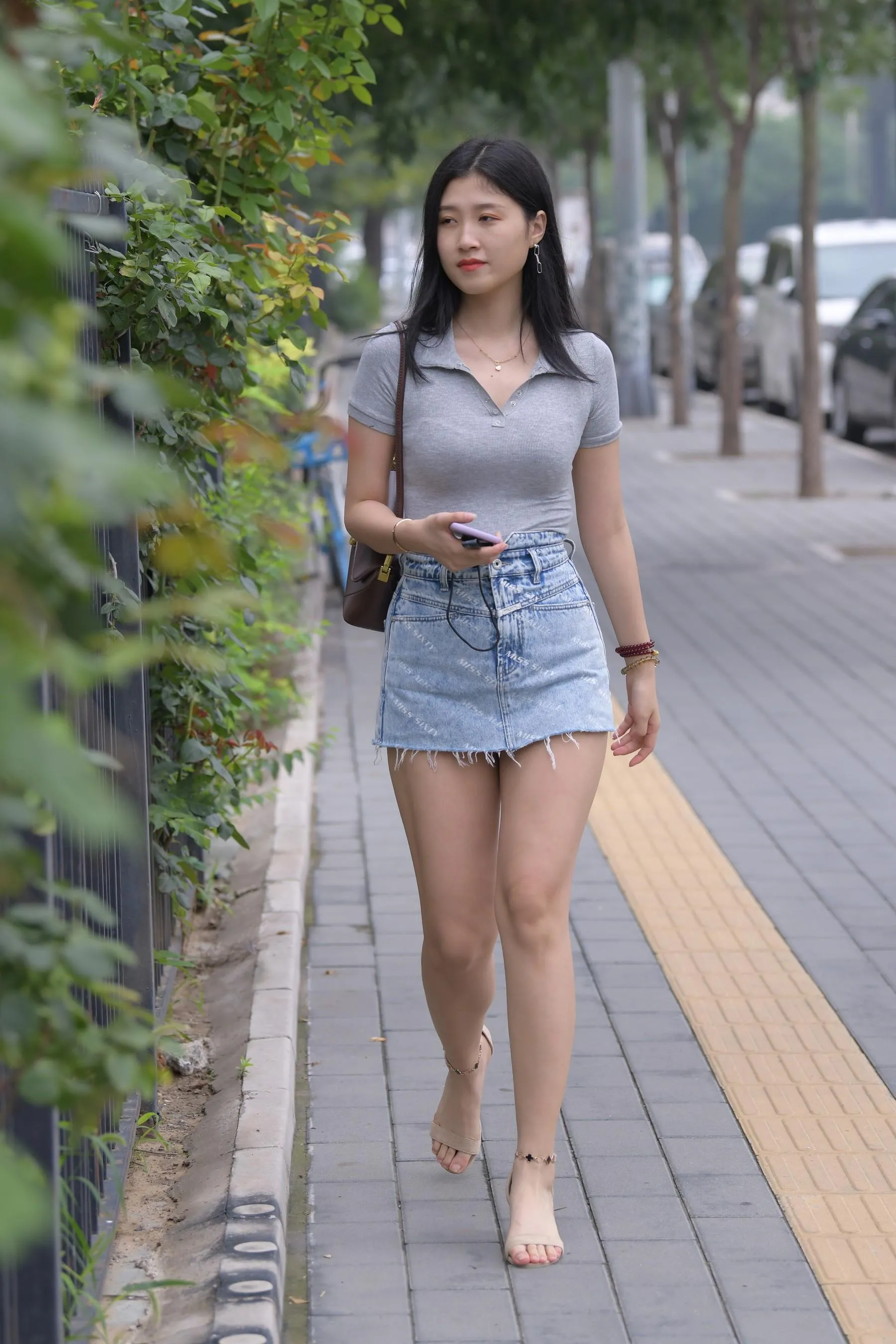 魔镜街拍 NO.169 一只麋鹿摄影-牛仔短裙美女 [235P]插图8